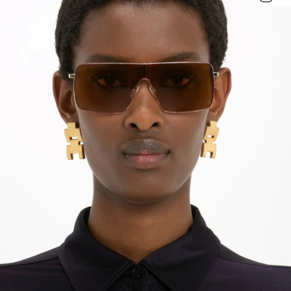 Victoria Beckham Gold Sunglasses Authentic NWT